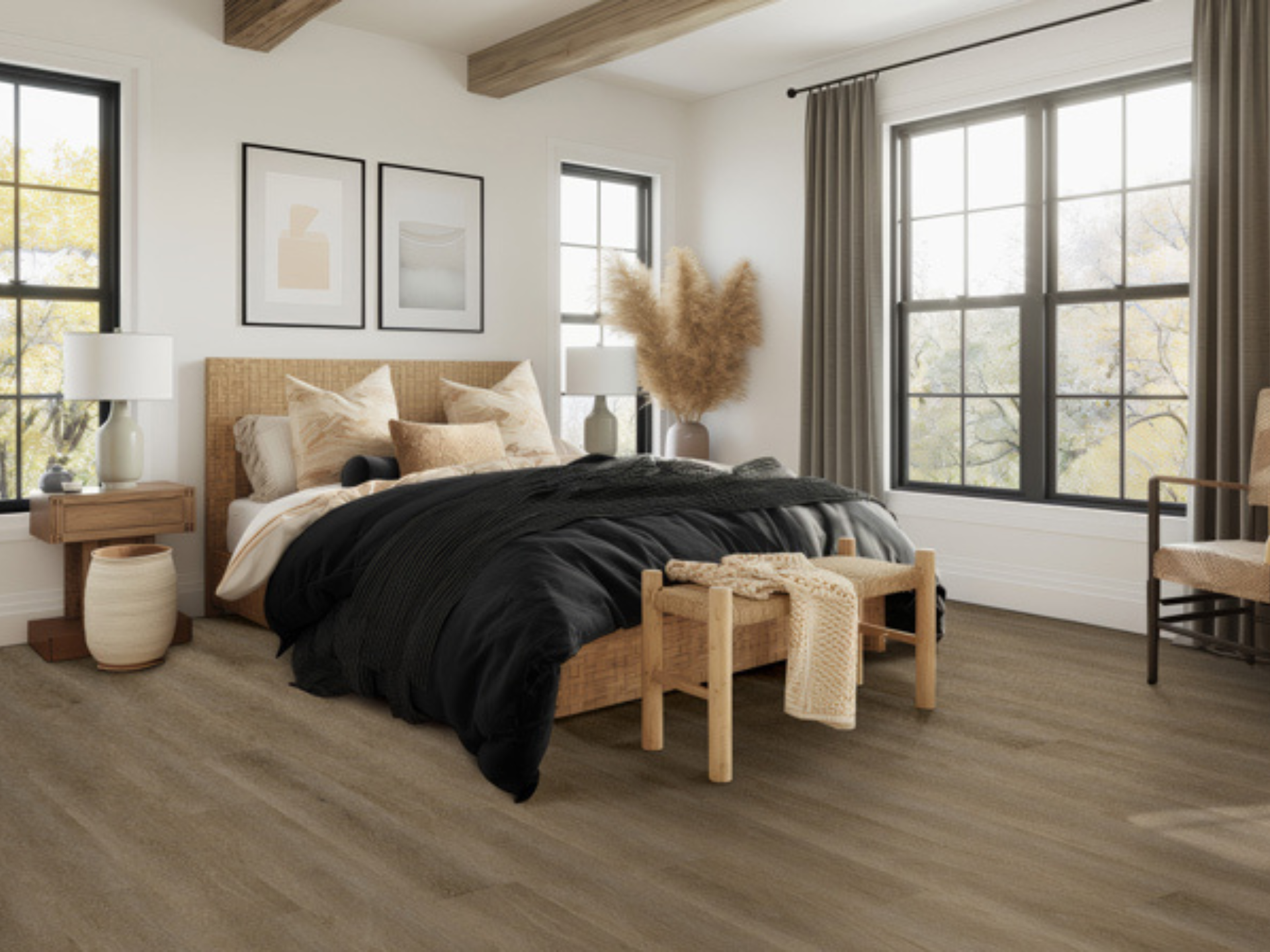 MSI luxury vinyl flooring at a home in Howland Center,, OH