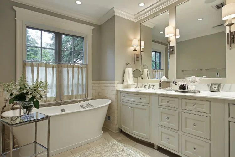 A bathroom that was updated by a bathroom remodeling company in Girard, OH